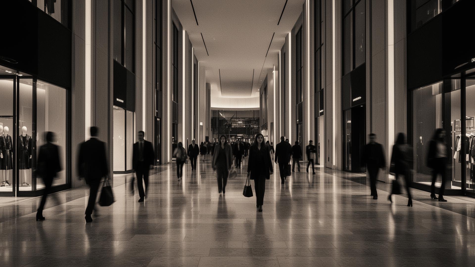 Arquitetura de shopping center contemporâneo